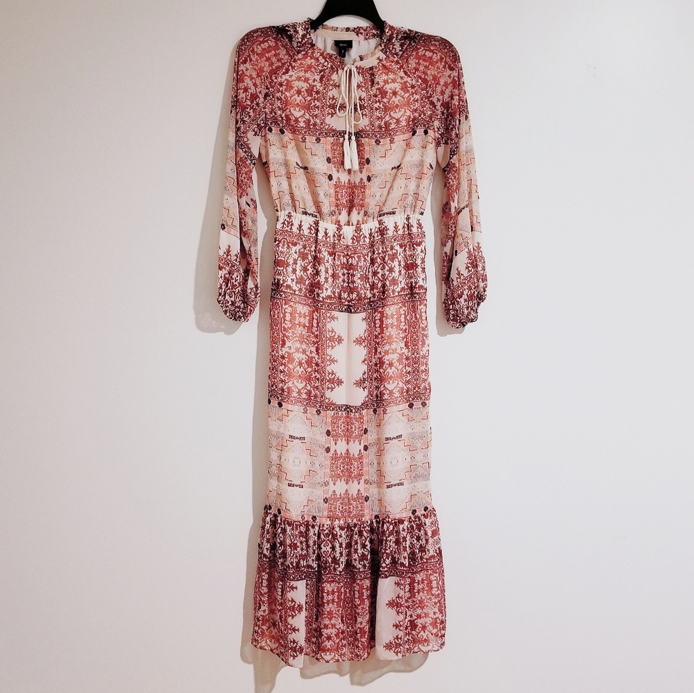 NWOT! Bohemian Tassel Maxi Dress